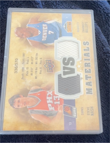 2009-10 Upper Deck VS Dual Materials #336/570 Chauncey Billups / Steve Nash — front