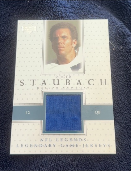 2000 Upper Deck Legends #LJ-RS Roger Staubach — front