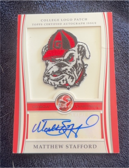 2009 Topps Certified College Logo Patch #Matthew Stafford — front