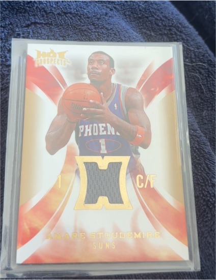 2008-09 Fleer Hot Prospects Hot Materials #HM-AS Amar'e Stoudemire — front