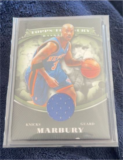 2008-09 Topps Treasury Relics #TTR-SM Stephon Marbury — front