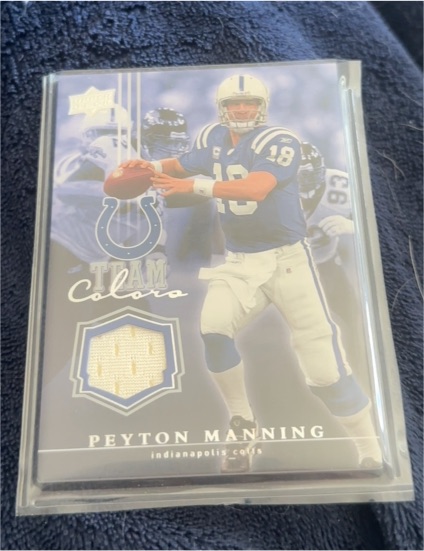 2008 Upper Deck Team Colors Game Used Jersey #TC-PM Peyton Manning — front