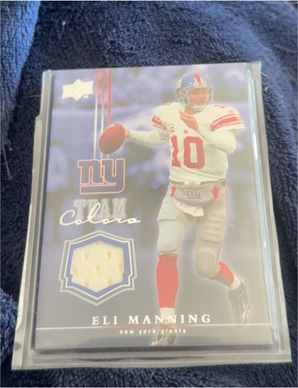 2008 Upper Deck Team Colors #TC-EM Eli Manning — front