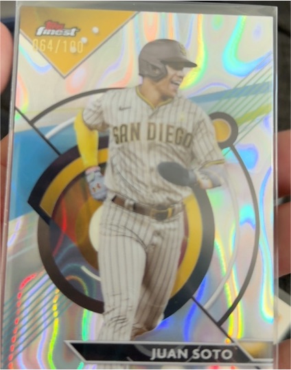 2023 Topps Finest #94 Juan Soto — front