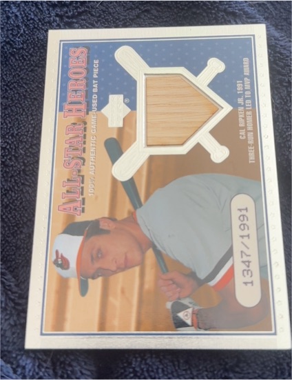 2001 Upper Deck All-Star Heroes #ASH-CR Cal Ripken Jr. — front