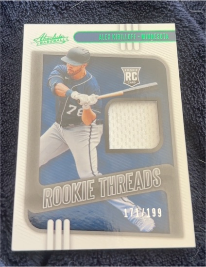 2021 Panini Absolute Rookie Threads #RT-AL Alex Kirilloff — front