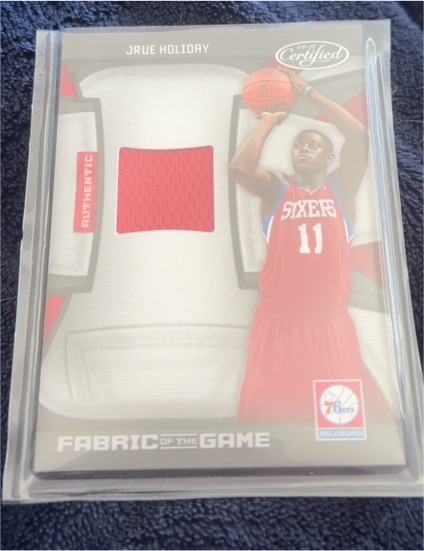 2009-10 Panini Certified Fabric of the Game Jrue Holiday — front