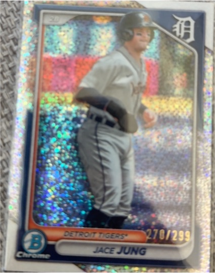 2024 Bowman Chrome Prospects Mini-Diamond Refractors #BCP-5 Jace Jung — front