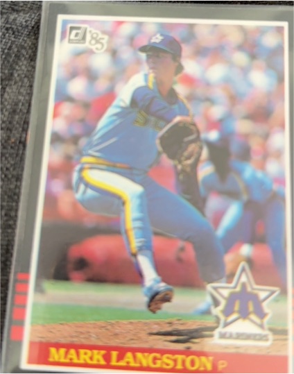 1985 Donruss #557 Mark Langston — front
