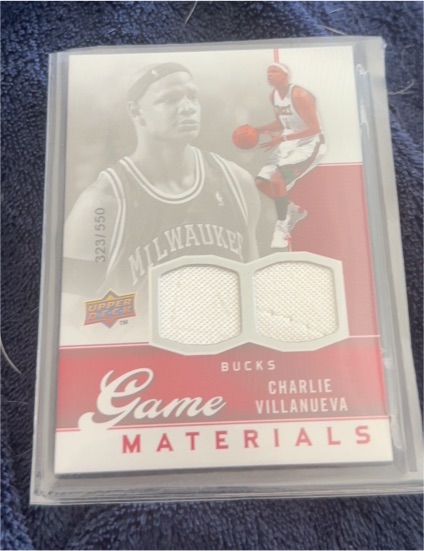 2009-10 Upper Deck Game Materials #GJ-CV Charlie Villanueva — front