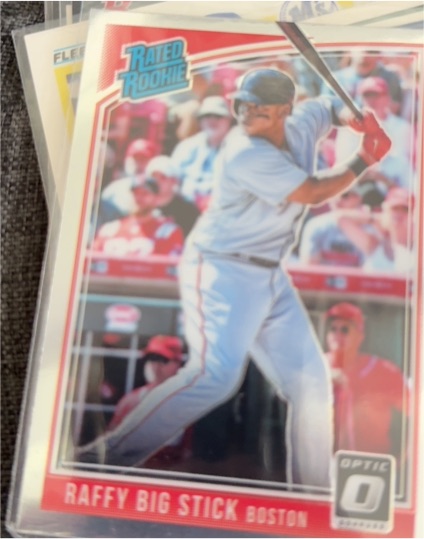 2018 Panini Donruss Optic #35 Rafael Devers Raffy Big Stick — front
