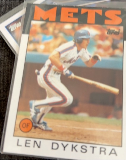 1986 Topps #53 Len Dykstra — front