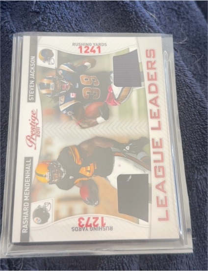 2011 Panini Prestige League Leaders Steven Jackson / Rashard Mendenhall — front