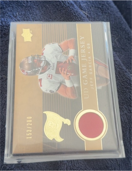 2008 Upper Deck UD Game Jersey #UDGJ-JG Jeff Garcia — front