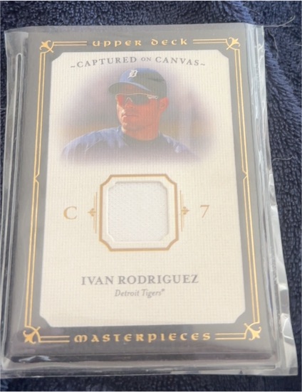 2008 Upper Deck Masterpieces Captured on Canvas #CC-IR Ivan Rodriguez — front