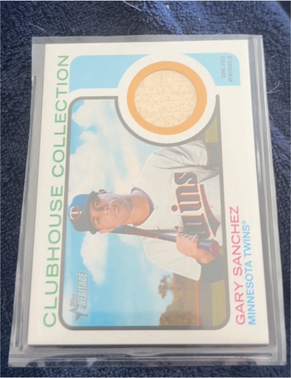 2022 Topps Heritage High Number Clubhouse Collection Relic #CCR-GS Gary Sanchez — front