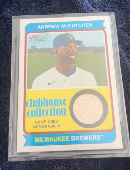 2023 Topps Heritage Clubhouse Collection #CCR-AM Andrew McCutchen — front