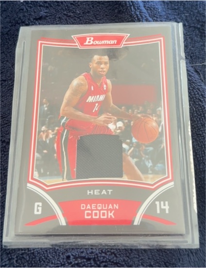 2008-09 Bowman Retail Relics #BSRDC Daequan Cook — front