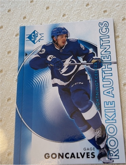 2024-25 Upper Deck SP Rookie Authentics #119 Gage Goncalves — front