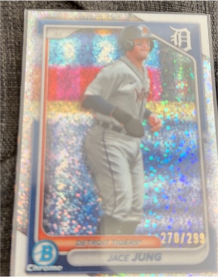 2024 Bowman Chrome Prospects Mini-Diamond Refractors #BCP-5 Jace Jung — front
