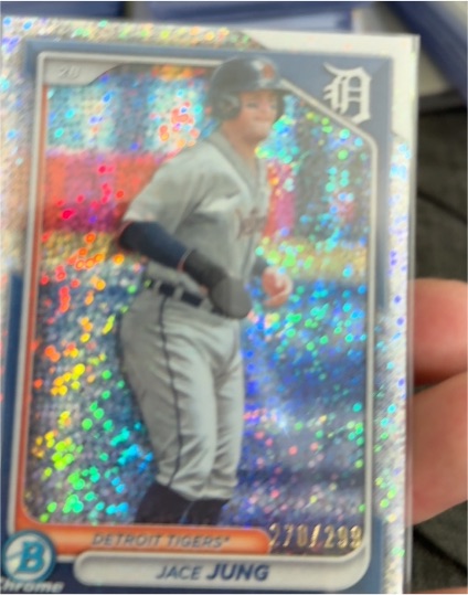 2024 Bowman Chrome Prospects Mini-Diamond Refractor #BCP-5 Jace Jung — front