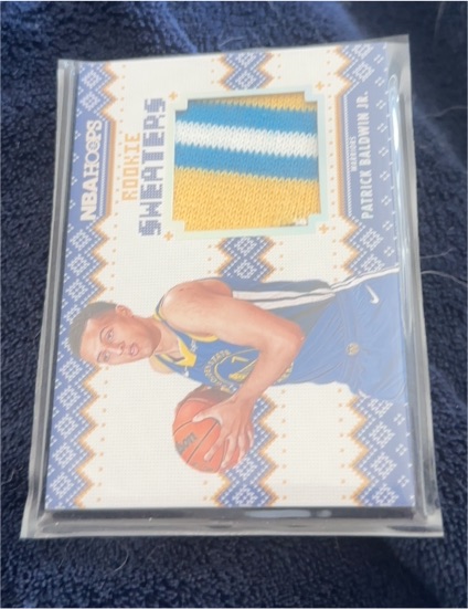 2022-23 Panini NBA Hoops Winter #RS-PB Patrick Baldwin Jr. Rookie Sweaters — front