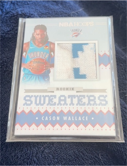 2023-24 Panini NBA Hoops Rookie Sweaters #RSW-CSW Cason Wallace — front