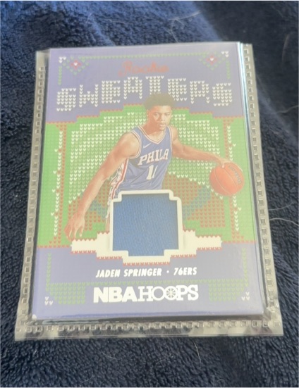 2021-22 Panini NBA Hoops Rookie Sweaters #RSW-JSP Jaden Springer — front