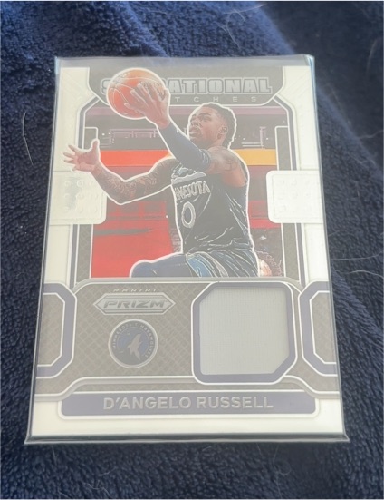 2021 Panini Prizm Sensational Swatches #SW-DRS D'Angelo Russell — front
