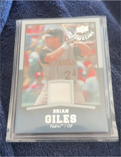 2008 Upper Deck Timeline Memorabilia #TM-BG Brian Giles — front