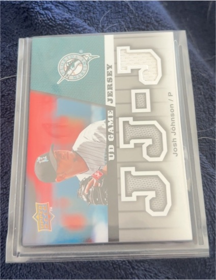 2009 Upper Deck UD Game Jersey #GJ-JJ Josh Johnson — front