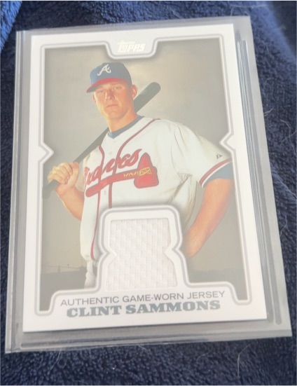 2011 Topps Authentic Game-Worn Jersey Clint Sammons — front