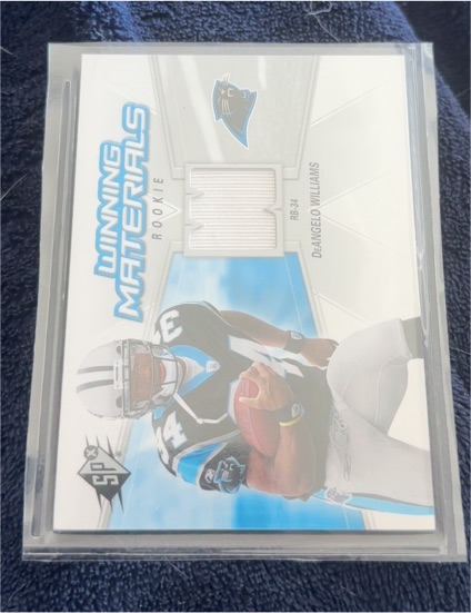 2006 SPx Winning Materials Rookie #WMR-DW DeAngelo Williams — front