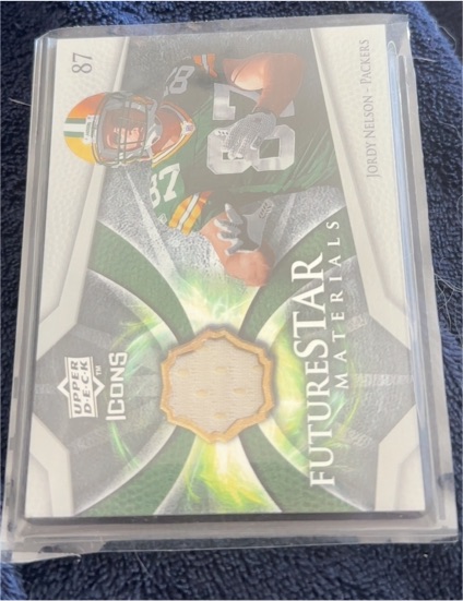 2008 Upper Deck Icons #87 Jordy Nelson Future Star Materials — front