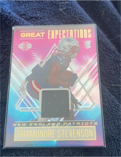 2021 Panini Illusions Great Expectations #GE-RS Rhamondre Stevenson — front