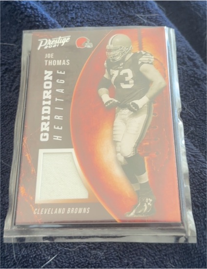 2021 Panini Prestige Gridiron Heritage #GH-JOT Joe Thomas — front