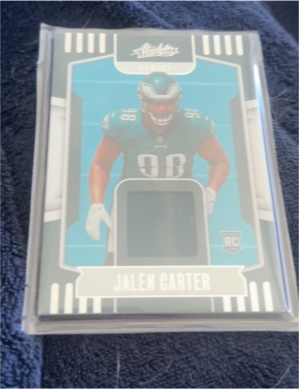 2023 Panini Absolute Absolute Rookie Materials #ARM-5 Jalen Carter — front