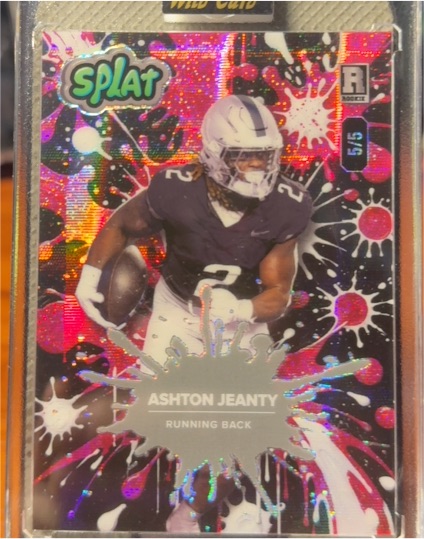 2025 Wild Card SPLAT #SPLAT Ashton Jeanty — front