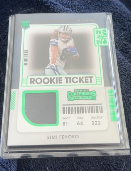 2021 Panini Contenders Rookie Ticket Simi Fehoko — front
