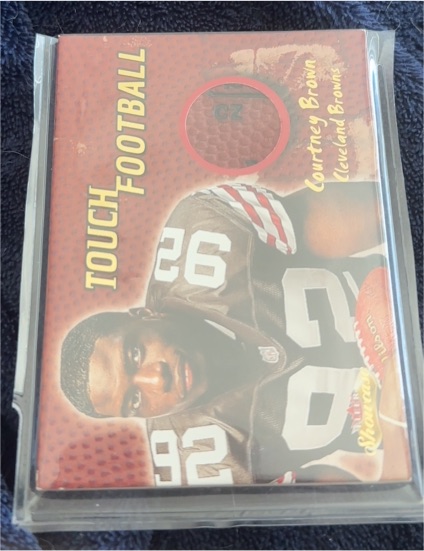 2000 Fleer Showcase Touch Football #23 Courtney Brown — front