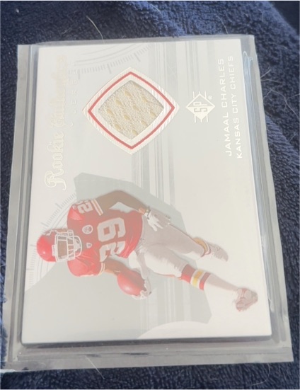 2008 SP Authentic #RA-4 Jamaal Charles Rookie Authentics Jerseys — front
