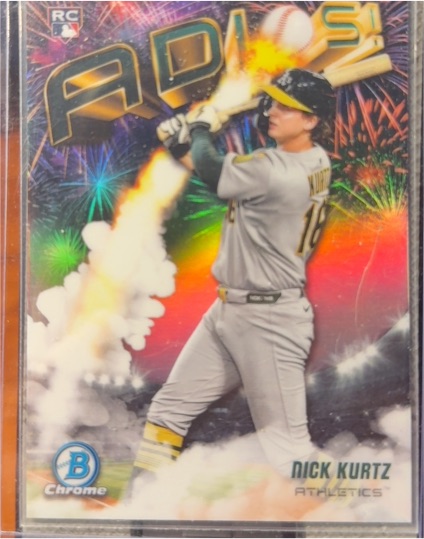 2025 Bowman Chrome #AD-23 Nick Kurtz Adios — front