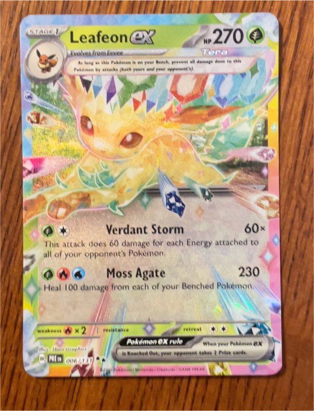 2025 Pokémon SV: Prismatic Evolutions #006 Leafeon ex — front