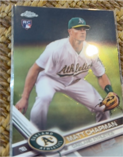 2017 Topps Chrome #78 Matt Chapman — front