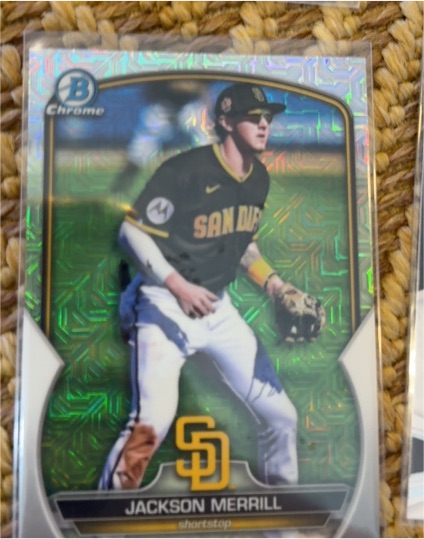 2023 Bowman Chrome #BCP-244 Jackson Merrill — front