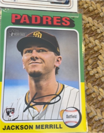 2024 Topps Heritage High Number #689 Jackson Merrill — front