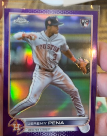 2022 Topps Chrome Update #USC136 Jeremy Pena — front