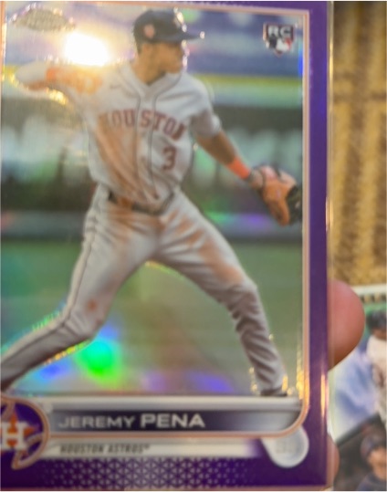 2022 Topps Chrome Update #USC136 Jeremy Pena Rookie — front