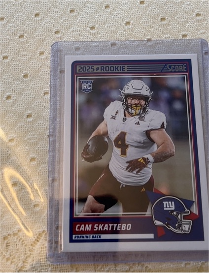 2025 Panini Score #1 Cam Skattebo — front