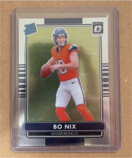 2024 Donruss Optic #6 Bo Nix Denver Broncos 2014 Retro Series Rated Rookie RC — front